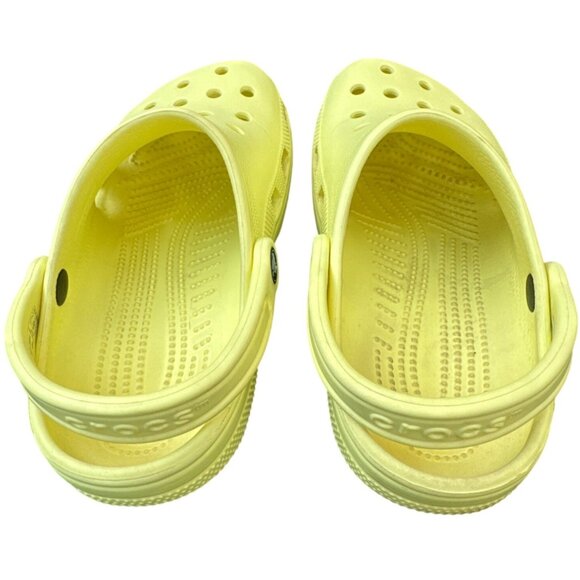 Crocs Classic Clogs Size W7/M5 Bright Yellow Slip-On Sandals With Adjustable Hee - Picture 4 of 6